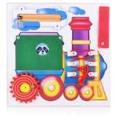 Бизиборд (25х25) "ВЕСЕЛЫЙ ПАРОВОЗИК" 0003571 / 252149 Бизиборд (25х25) "ВЕСЕЛЫЙ ПАРОВОЗИК" 0003571 / 252149